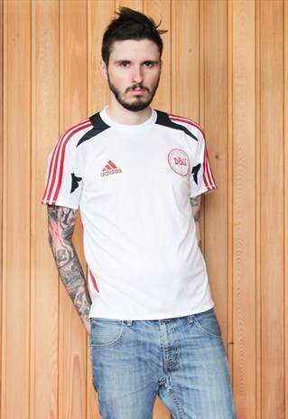 VINTAGE 1990S WHITE ADIDAS FOOTBALL SHIRT