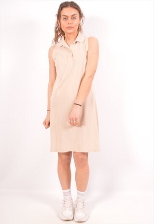 VINTAGE FILA POLO SHIRT DRESS BEIGE