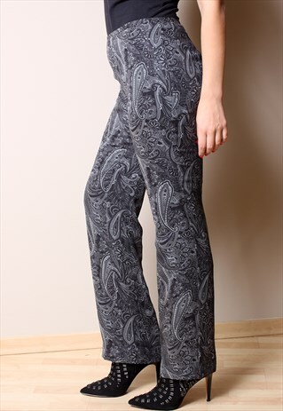 90'S FANCY PAISLEY ORNAMENT PANTS