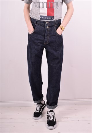 GUESS MENS VINTAGE JEANS W33 L30 BLUE 90S