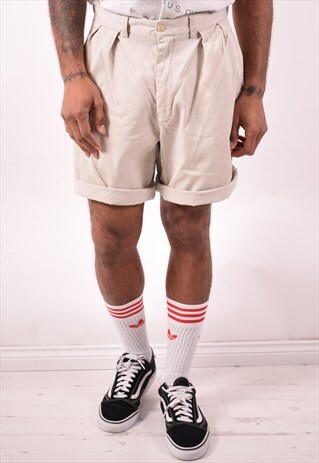 POLO RALPH LAUREN MENS VINTAGE SHORTS W32 GREY 90S