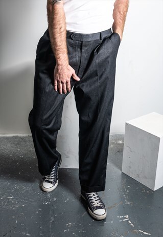 VINTAGE TROUSERS IN DARK GREY