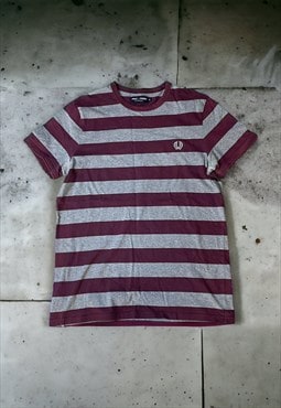 Vintage Y2K Fred Perry Striped T Shirt