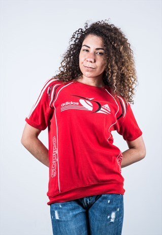 VINTAGE 1990S RED ADIDAS T-SHIRT