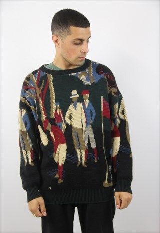 VINTAGE GRAPHIC PATTERNED JUMPER