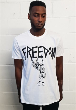 CLASSIC FIT WHITE GUARDIAN ANGEL T-SHIRT