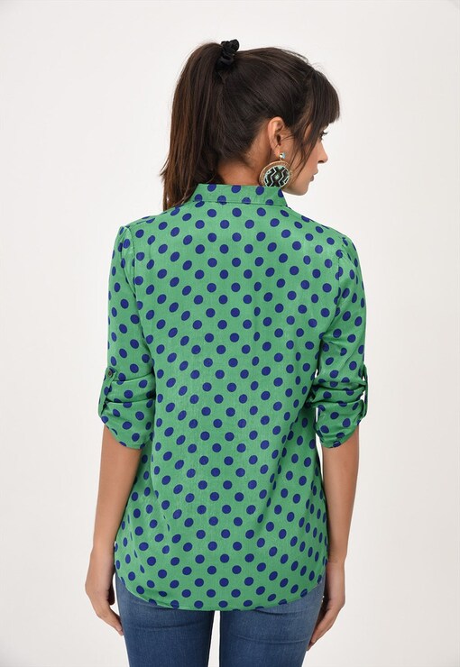 Selected T Shirt With All Over Polka Dot Print, $33, Asos