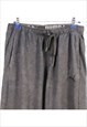VINTAGE 90'S PUMA JOGGERS / SWEATPANTS SMALL LOGO BAGGY GREY