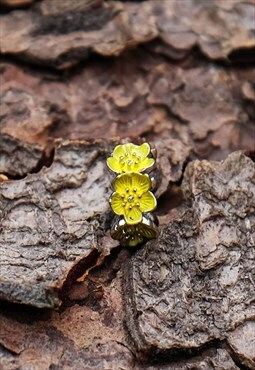 Buttercups Yellow Flower Bracelet Charm Bead