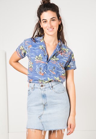 VINTAGE 80S HAWAIAN SHIRT / S1581