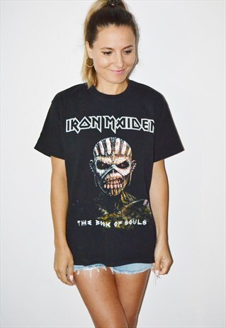 VINTAGE IRON MAIDEN BOOK OF SOULS BAND T-SHIRT