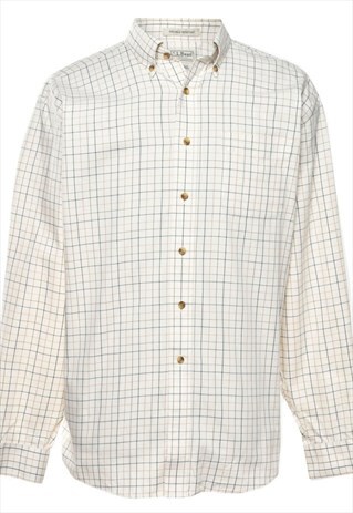 L.L. BEAN CHECKED SHIRT - XL