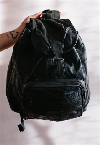 VINTAGE 90S' GRUNGE PATCHWORK RUCKSACK