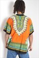 VINTAGE AFRICAN PRINT TUNIC TOP MULTI