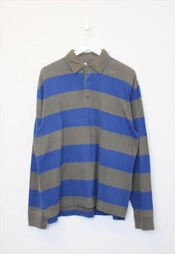 Vintage Gap rugby striped shirt in Navy & blue. Best fits L