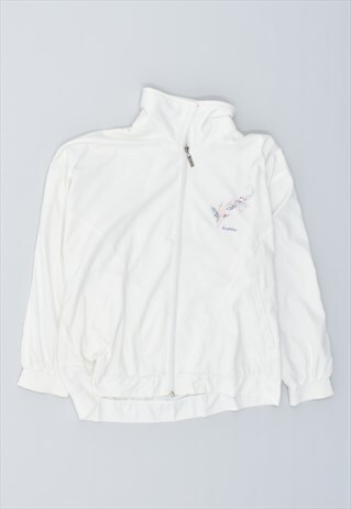 VINTAGE 90'S LOTTO TRACKSUIT TOP JACKET WHITE