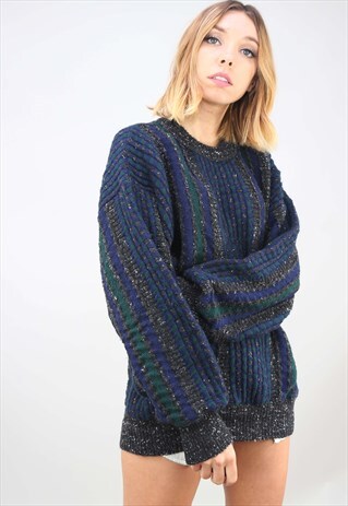 VINTAGE OVERSIZED PATTERNED JUMPER