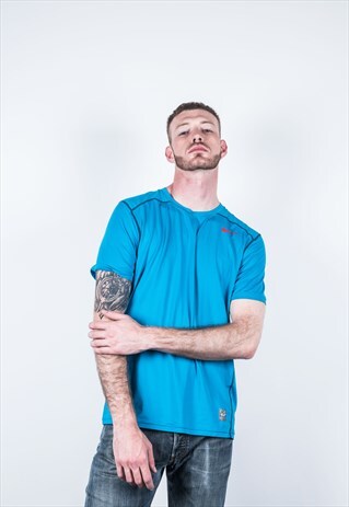 VINTAGE NIKE SPORTS T-SHIRT IN BLUE