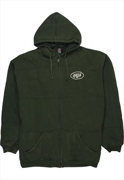 Vintage 90's NFL Hoodie Heavy Weight NY Jets Full Zip Up