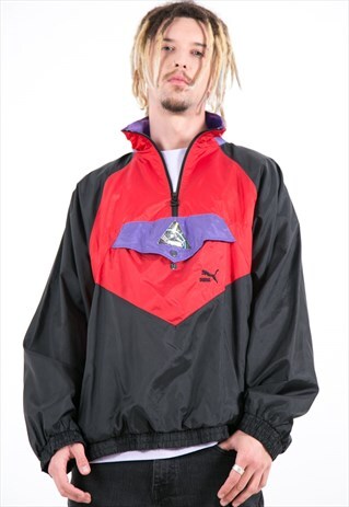 VINTAGE 80S 1/4 ZIP PUMA JACKET / S33848
