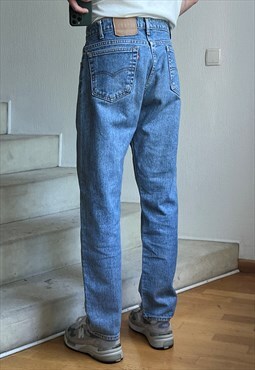 Vintage LEVIS 505 Jeans Acid Wash Denim Pants 90s Blue