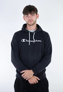 Vintage Champion big logo spellout hoodie jumper pullover
