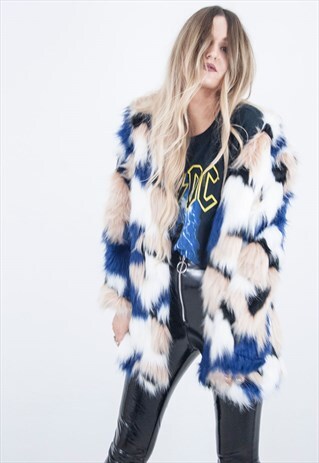 BABY STRANGE SHAGGY FAUX FUR COAT