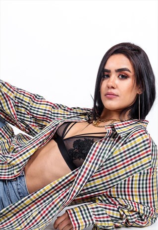 VINTAGE PAUL & SHARK CHECKERED SHIRT S1014