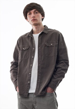 VINTAGE LEVIS 90S BROWN LONG SLEEVE