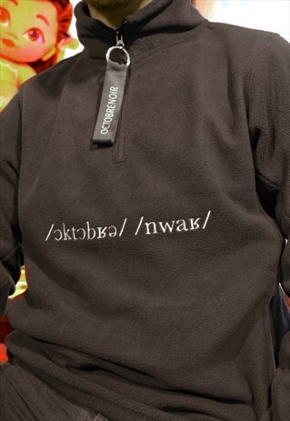 FLEECE 1/4 ZIP SWEATER