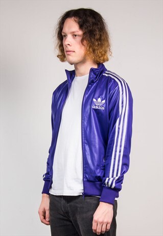 90'S VINTAGE PURPLE ADIDAS TRACKSUIT JACKET