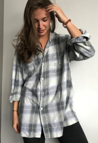 VINTAGE FLANNEL OVERSIZED RETRO UNISEX SHIRT