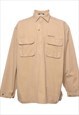 Vintage Nautica Printed Beige Utility Jacket - L