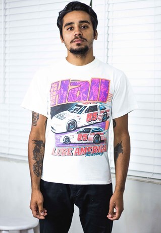 VINTAGE RACING T-SHIRT LOGO 90S S 5.7