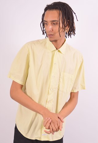 VINTAGE C.P.COMPANY SHIRT SHORT SLEEVE YELLOW
