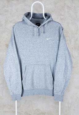 Grey Nike Hoodie Pullover Embroidered Swoosh Men's Medium