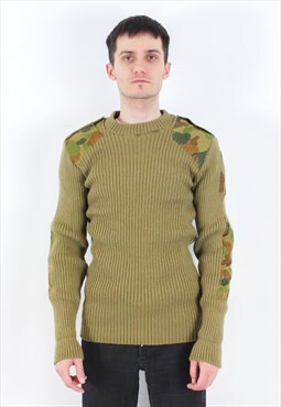 AUSTRALIA Army Jumper Wool Sweater Military Pullover Aussie