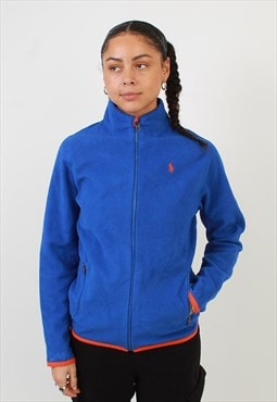 Women's Polo Ralph Lauren Blue Fleece Full Zip Jacket