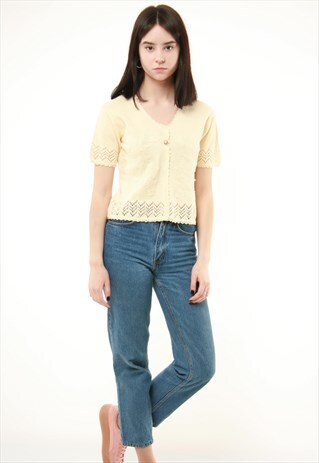 VINTAGE VTG RARE OLDSCHOOL CROP TOP CROPPED SHIRT JUMPER 227