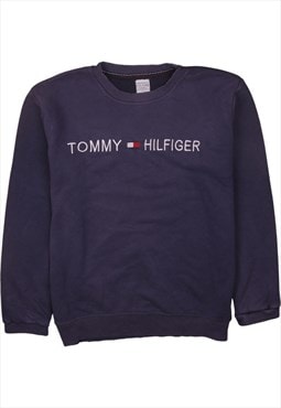 Vintage 90's Tommy Hilfiger Sweatshirt Spellout Crew Neck