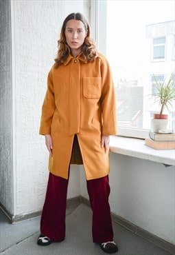 Vintage LOUISA SPAGNOLI Mustard Wool Coat