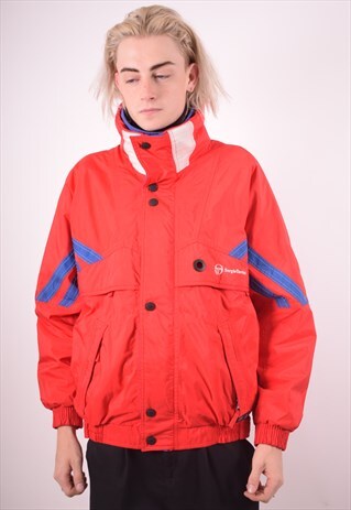 SERGIO TACCHINI MENS VINTAGE JACKET MEDIUM RED 90S