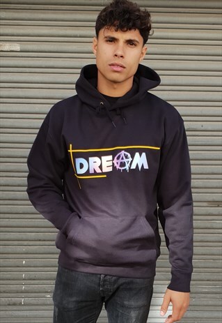 DREAM CATCHER PRINT HOODIE IN BLACK
