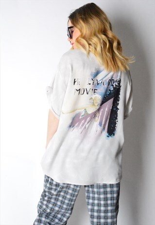 VINTAGE 80S HOLLYWOOD SHORT SLEEVE SHIRT