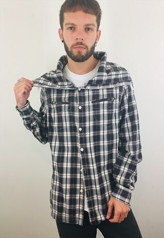 VINTAGE CHECK FLANNEL SHIRT