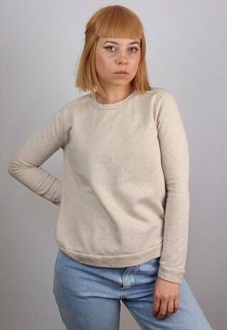 VINTAGE 90'S COS LONG SLEEVE TOP IN BEIGE
