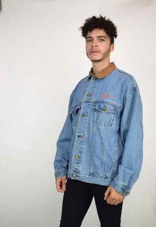 VINTAGE 90'S EMBROIDERED DENIM JACKET