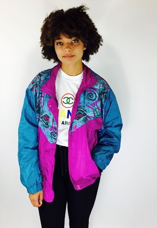VINTAGE FESTIVAL 80S RAVE WINDBREAKER JACKET