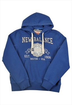 Vintage New Balance Hoodie Sweatshirt Blue Ladies Medium