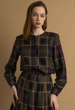Brooks Brothers Woman Checked Suit 6069